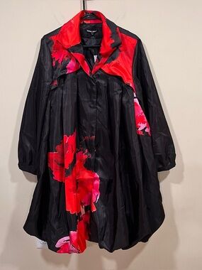 NWT Samuel Dong Bubble Coat 11665 (Coral/Multi) size M multicolored jacket